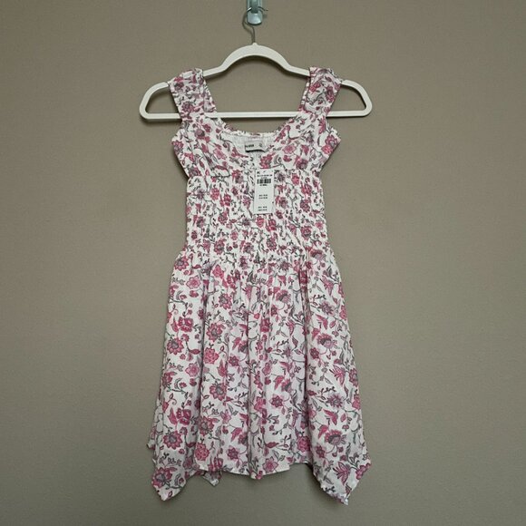 Hollister, XXS, Floral, Asymmetrical Hem Mini Dress, NEW! - Picture 7 of 9